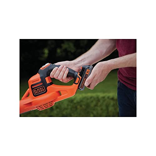 Black+Decker Akku Laubbläser GWC1820PC / Gartenbläser inklusive Akku und Ladegerät/Blasgerät mit 18V Lithium-Ionen-Akku und 2… – Ansicht 2