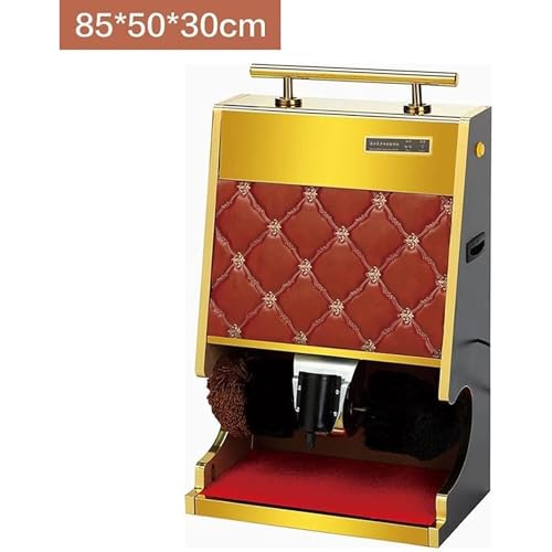Pulidora automática de Calzado con Doble Cepillo, Herramienta eléctrica para abrillantar Suelos de Uso Comercial, Motor de 1200 RPM, diseño Compacto para hoteles y oficinas.