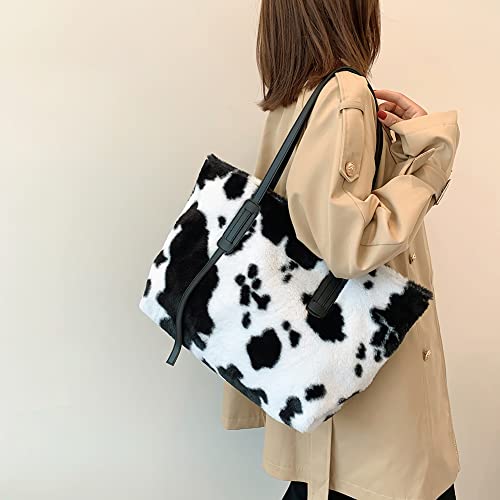 Demiawaking Borsa Pelliccia Sintetica Donna Borsa