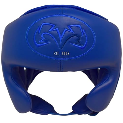 RIVAL Casco de boxeo RHG-Guerrero, visibilidad superior, sistema de ajuste de cordones, construcción de cuero hecha a mano, diseño ergonómico