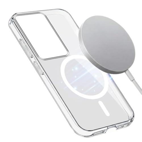 Image of Jkobi Lifetime Anti-Yellow MagSafe Compatible Clear Back Case Cover for Vivo T3 5G (Sleek Hard Crystal | Shockproof and Camera Protection)