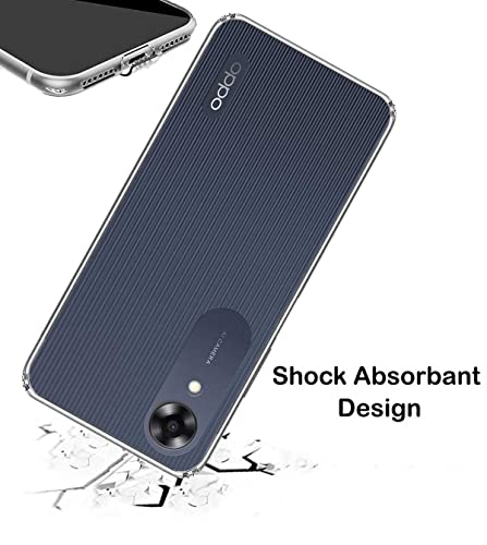 Image of Transparent Soft Silicone TPU Flexible Back Cover Compatible with Oppo A17k