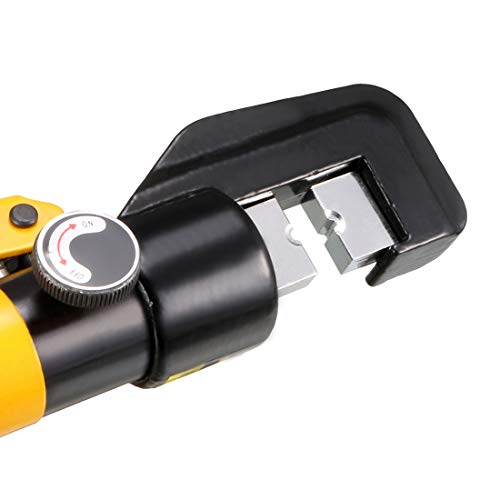 Sourcingmap 6 Ton Hydraulic Wire Cable Lug Terminal Crimpers Crimping Tool 8 Dies YQK-70, Yellow, 6 Ton with 8 Dies,YQK-70 - Image 3