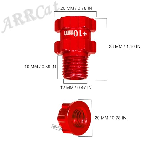 Adaptateurs de moyeu hexagonal contre l'usure Arrma Typhon 3S - 6