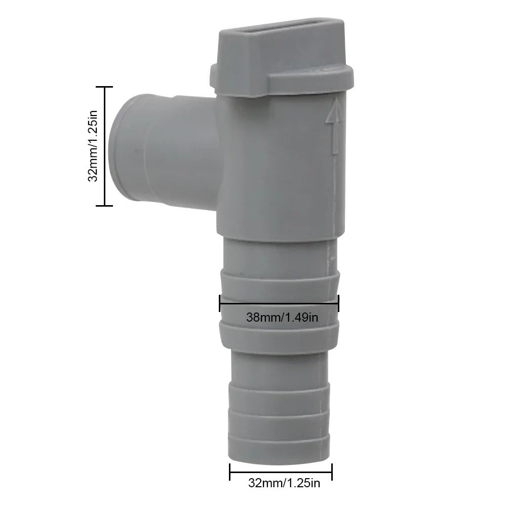 Adapter pompy filtrującej do basenu z PVC 1/2/4/6/8/10 do łącznika węży rurowych 32 mm(Gold)