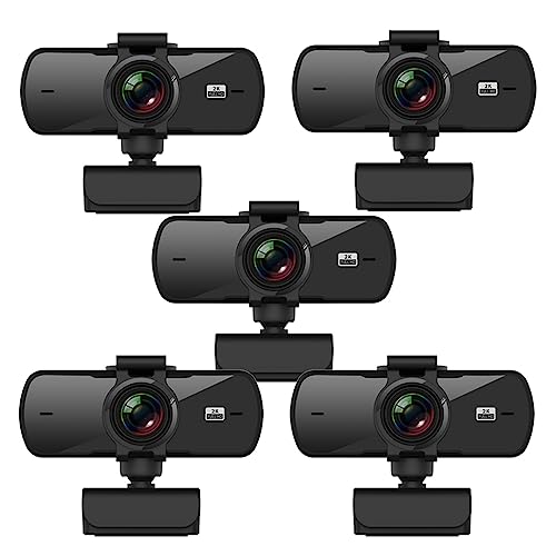 Webcam 2K Full HD 1080P avec autofocus et micro intégré pour ordinateur