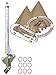 American Shifter 344309 Shifter Kit (6" E Brake Cable Clamp Clevis Trim Kit 4L60E For C8629)
