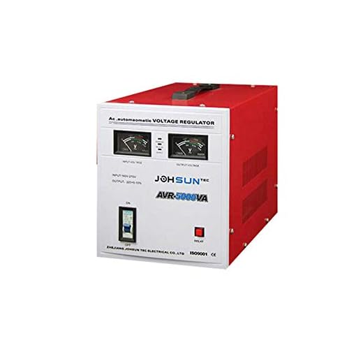 Regulador 220V Protector contra Sobretensiones 500W / 1000W / 1500W / 5000W Estabilizador Electrónico Automático de Voltaje CA de Alta Precisión Adecuado para Electrodomésticos Inestables,5000W