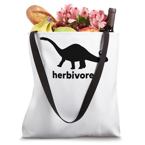Bolsa tote vegana para amantes de los animales, sin crueldad, regalo vegetariano - Herbivore Dino Designs miniatura 4