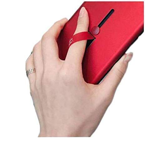Image of Heartly Matte Finish Shockproof Dual Layer TPU + PC with Stand & Finger Holder Case Cover for Samsung Galaxy A70s / A70 - Red