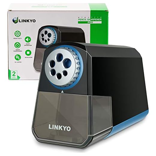 LINKYO Electric Pencil Sharpener Pro (Heavy Duty, Black)