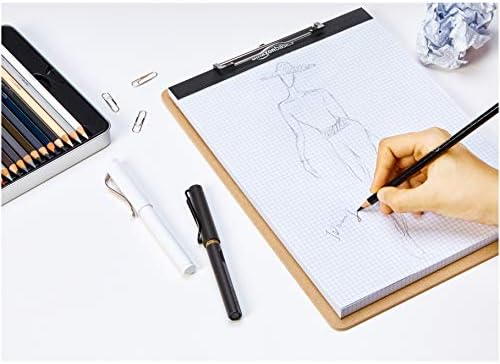 Amazon Basics Hardboard Clipboard - 12-Pack
