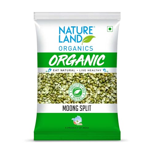 Image of Natureland Organics Moong Chilka / Split 1 Kg - Organic Healthy Pulses