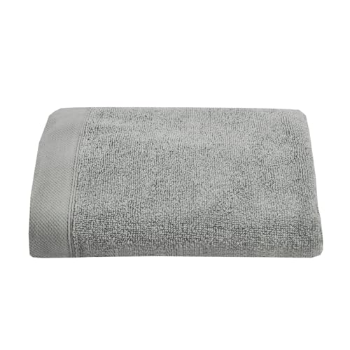 Drift Home Grey Bath Towel, 70 x 130cm, Soft & Absorbent, 600GSM Premium, Sustainable Cotton (BCI), Recycled Bottles