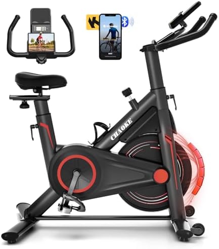 CHAOKE Indoor Cycling Bike – Magnetic Stationary Bike, Ultra-Quiet, Durable, Fully Adjustable for Home Fitness & Cardio