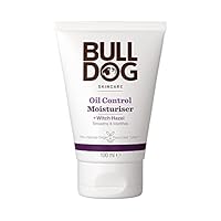 Bulldog Skincare for Men Oil Control Moisturiser, lightweight hydration with mattified finish, 100mL