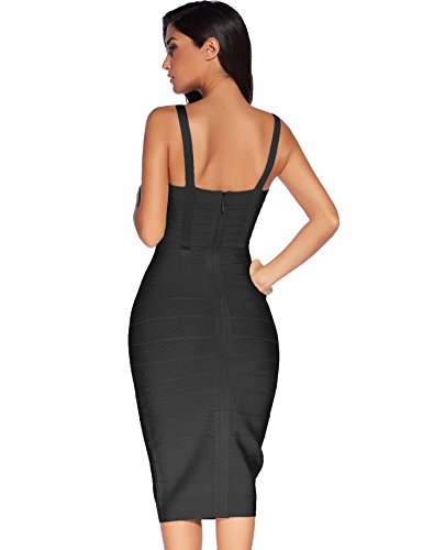 Midi Bodycon Bandage Dresses for Women Semi-Formal Cocktail Dresses Wedding Guest Dress2