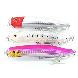 momolures – ULTIMA POPPER 120 30g Leurre flottant pour bar, mer, poisson bleu