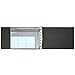 7 Ring Business Check Binder - Designed for 200 Sheets of 3 to a Page Business Checks with Ledgers, Black PU Leather Executive Stitching Design - Durable 7 D Ring Construction