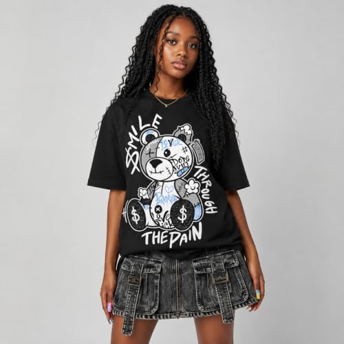 Image of DopeSkill Graphic Tee Streetwear Hip Hop Hypebeast Street Style Unisex T-Shirt Sneaker Colour Matching Shirts Cute Graphic