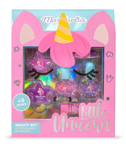 Martinelia - Kit de maquillaje infantil con cara de unicornio, colección Little Unicorn Cover