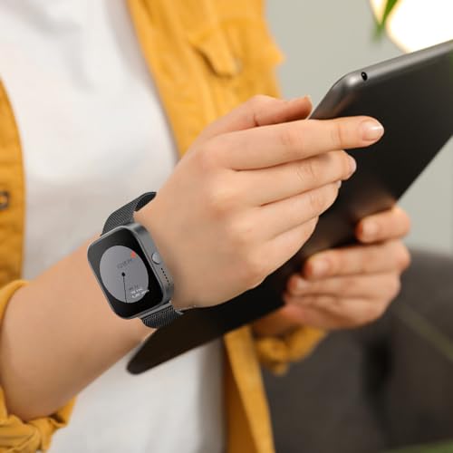 MARGOUN Watch Band Compatible With CMF BY NOTHING Watch Pro strap, Milanese Loop Magnetic Strap, Solid Stainless Steel Quick Release Strap For Watch Pro Band Watch Strap (Black)