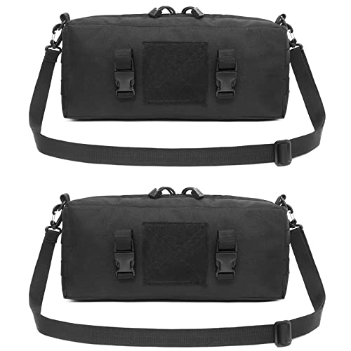 Triwonder Tactical Sling Bag Pack Molle Military Shoulder Bag Backpack Messenger Bag Utility Shoulder Satchel (Black - 2 Pack) #TOP10