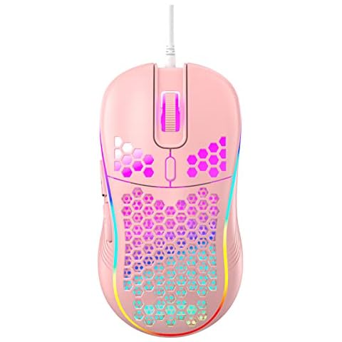 Rétroéclairage RGB Souris de jeu USB filaire légère pour Huawei Xiaomi Lenovo Cover
