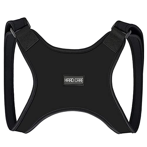 HardCare Modetro Sports Posture Corrector Spinal Support - Physical Therapy Posture Brace for Men or Women - Back, Shoulder, and Neck Pain Relief - Spinal Cord Posture Support Black