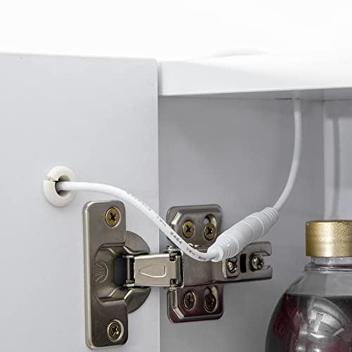 Kleankin-spiegelkast-badkamerspiegel-met-dimbare-LED-verlichting-handdoekhouder-wit-60-x-15-x-69-cm