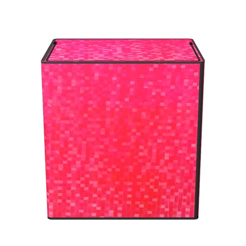 Image of Kuber Industries PVC Washing Machine Cover Semi Automatic | Dustproof Washing Machine Cover Top Load - Ideal for 6 Kg, 6.5 Kg, 7 Kg | Check Design - Pink
