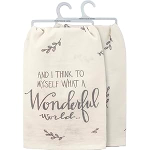 Primitivesbykathydecorativekitchentowelwhatawonderfulworld Urban Country Home Decor Primitives by kathy decorative kitchen towel what a wonderful world urban country home decor