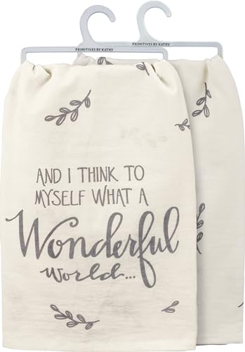 Primitivesbykathydecorativekitchentowelwhatawonderfulworld Urban Country Home Decor Primitives by kathy decorative kitchen towel what a wonderful world urban country home decor