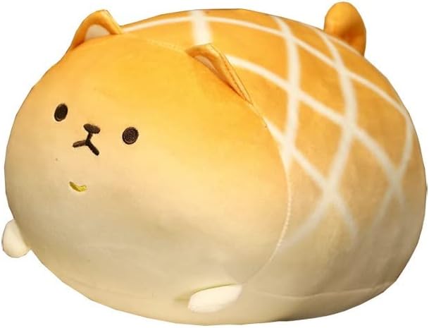 FeiWen Cute Fat Shiba Inu Plush Toy Shiba Inu Dog Plush Stuffed Animal optimal Christmas Birthday Gift (40cm) (z/Pineapple Bread Dog Orange)