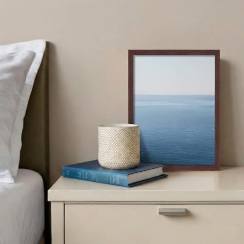 Image of LaVie Home 9x12 Picture Frame for Wall Display, 9x12 Brown Picture Frame with HD Plexiglas, 9 x 12 Poster Frame 1 Pack, Display Frame for Vertical or Horizontal, Classic Collection