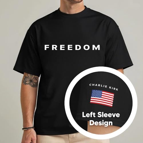 Sleeve Design Charlie Kirk Shirt, Charlie Kirk T Shirt, Freedom T Shirt, Charlie Kirk Merch, Freedom Shirt3