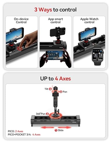 Image of IFOOTAGE Shark Slider Pico Motorized Mini Slider 15.7 inch 2-Axis
