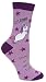 I'M DONE Being an Adult Today Anydaze Women's Crew Socks, Combed Cotton & SmoothToe,Purple,One Size
