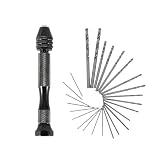 Mandouer 26-teiliges Handbohrer-Set mit HSS Mini-Bohrern (0,5-3,0 mm)