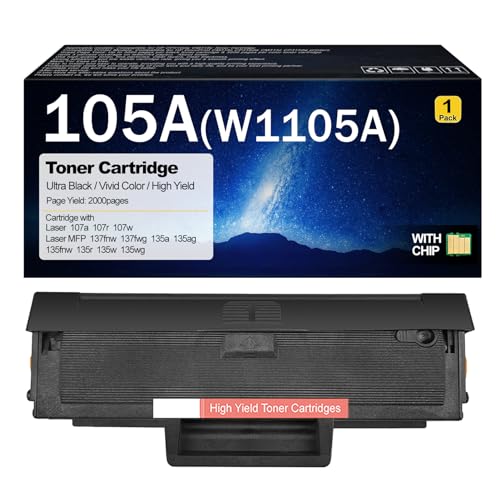 Impresoras, Office Product 105A W1105A Cartucho De Toner Compatible para HP 105A W1105A 105 W1105X para HP Laser 107a 107r 107w MFP 137fnw 137fwg 135a 135ag 135fnw 135r 135wg Impresoras