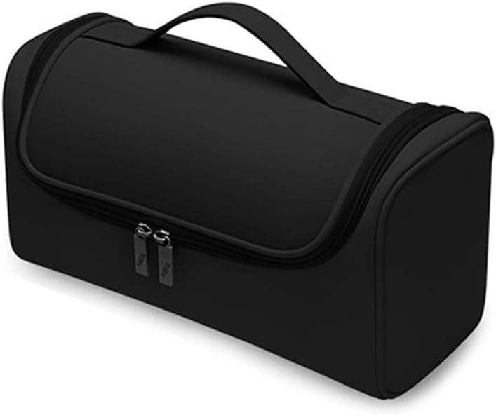 Travel Storage Bag for Dyson Air wrap Holder Hair Styler Organizer for Airwrap Attachments Portable Storage Bag with Hanging Hook, Black (Bag Only)