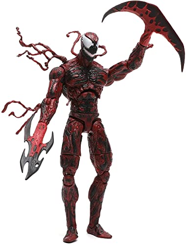 Venom Action Figure Collectible Action Figure Venom Carnage Toy Venom Doll PVC Joints Movable Model Toy Doll Figures Collection Model Character Statue Toys Decoration Desktop Ornaments, Gift (Carnage)