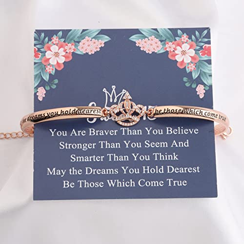 LQRI Sweet 15 Gifts Sweet 15 Jewelry Quinceanera Gift Princess Crown Bracelet Quince Jewelry 15th Birthday Gift (silver)4