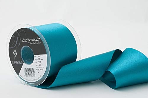 Berisfords Double FACE Poly Satin Ribbon, BlackBerry, 15 mm