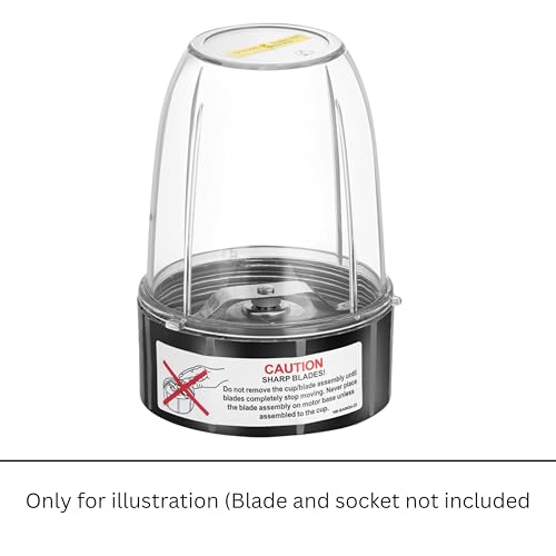 Image of Small Replacement Cup (530ml / 18 oz) for Nutri Bullet 600W & 900W Blenders - Compact Jar Only (No Blade Assembly) - Kaus Kitchen
