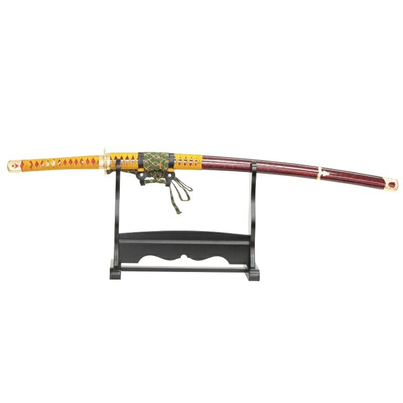 模造刀戦国シリーズ源義経太刀大刀竜刀身 刀置きセット 日本刀美術刀剣