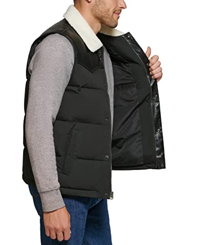 Image of Levi's Men's Levi's Men's Out West Mixed Media Puffer Vest