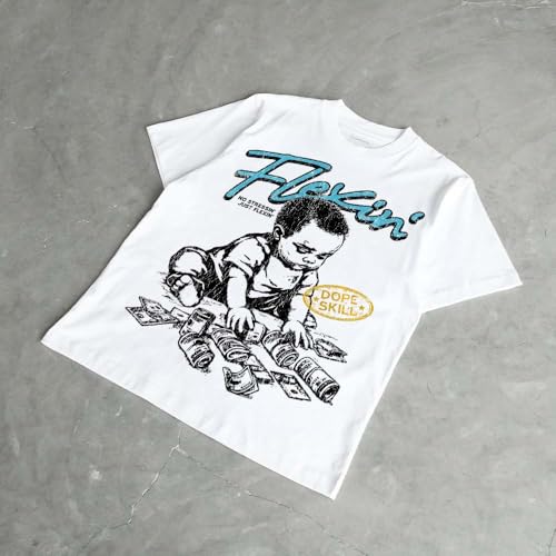 Image of DopeSkill Graphic Tee Streetwear Hip Hop Hypebeast Street Style Unisex T-Shirt Sneaker Colour Matching Shirts Swag Y2K Style