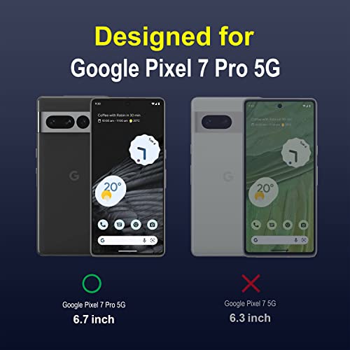 Image of Amazon Brand - Solimo Mobile Cover for Google Pixel 7 Pro 5G (Silicone Sapphire)