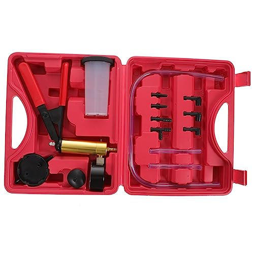 GRIRIW 1 Set Manual Vacuum Pump Brake Bleeder Kit Easy Automotive Fluid Testing Brake Bleeding Tools Versatile for Car Models Complete Accessories Included